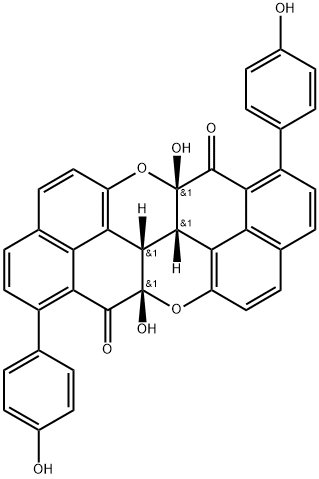 448949-11-9 (6AR,13AR,14DR,14ER)-REL-6A,13A,14D,14E-四氢-6A,13A-二羟基-1,8-二(4-羟基苯基)-萘并[8,1,2-HIJ]萘并[8',1',2':7,8,1][2]苯并吡喃并[5,4,3-CDE][2]苯并吡喃-7,14-二酮