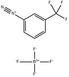 3-(三氟甲基)重氮苯四氟硼酸盐, 454-87-5, 结构式