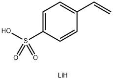 4-ビニルベンゼンスルホン酸リチウム 化学構造式