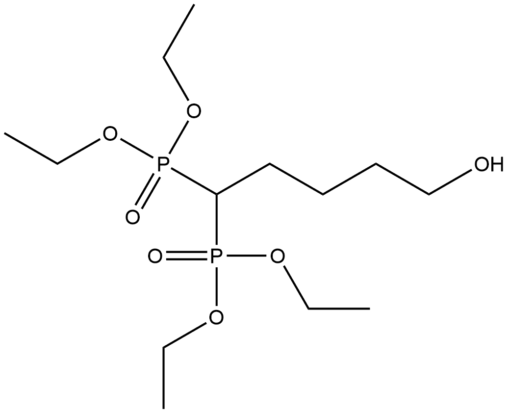 tetraethyl 5-hydroxypentylene-1,1-bisphosphonate 结构式