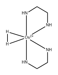 aquabis(ethylenediamine)dihydrogenosmium Struktur
