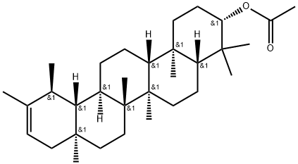 伪蒲公英甾醇乙酸酯 结构式