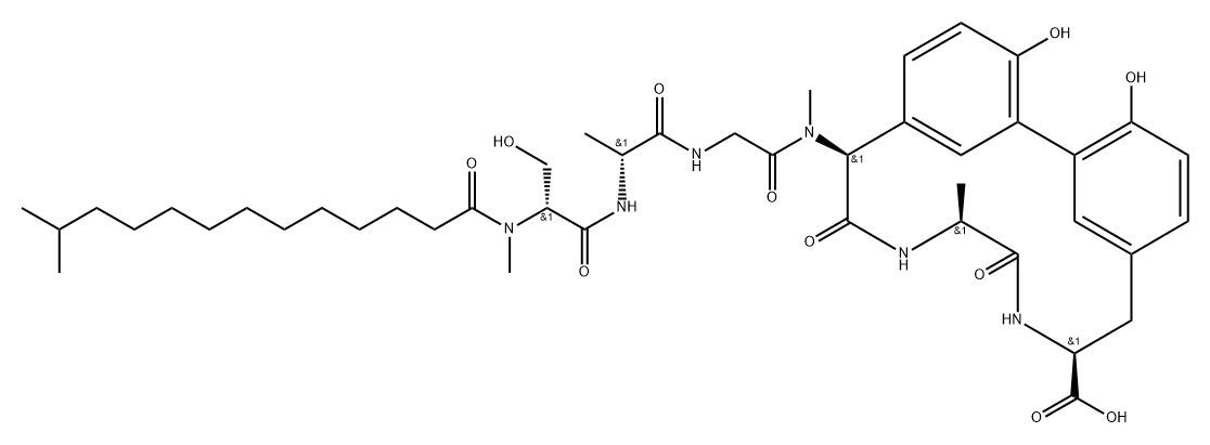 Arylomycin A5 Structure