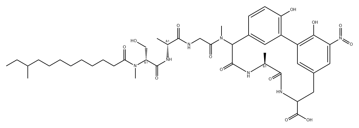 Arylomycin B4 Structure