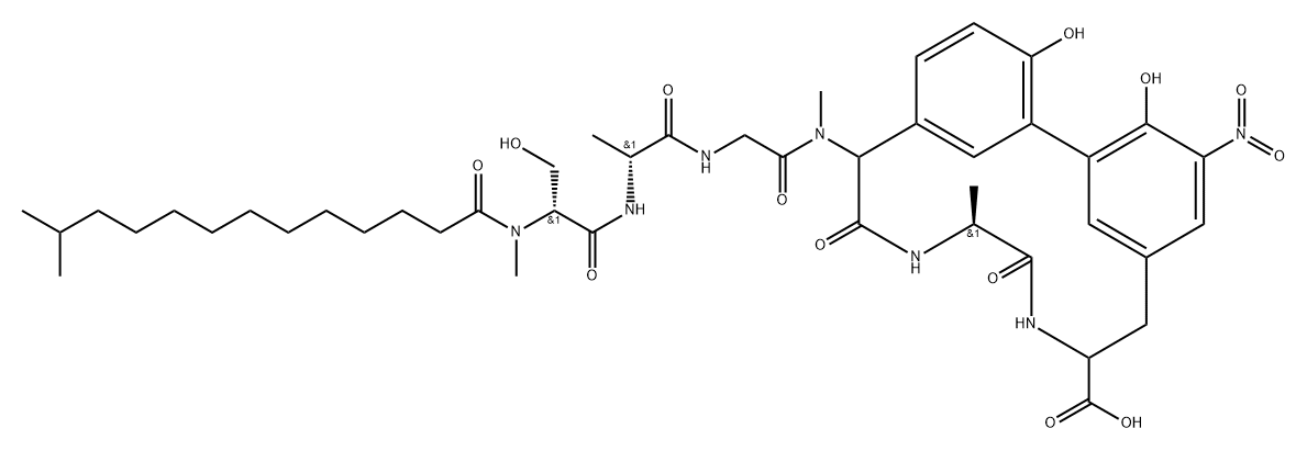 Arylomycin B6 Structure