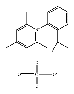 1-(2-tert-Butylphenyl)-2,4,6-trimethyl-1,5-pyridin-1-ylium perchlorate 结构式
