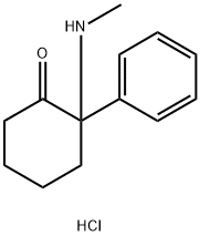 Cyclohexanone,2-(methylamino)-2-phenyl-, hydrochloride (1:1)
 Struktur