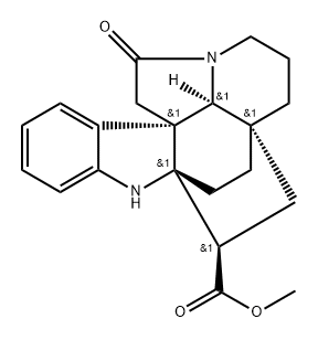 (2R,5R)-10-Oxoaspidofractinine-3β-carboxylic acid methyl ester 结构式