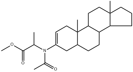 N-Acetyl-N-(5α-androst-2-en-3-yl)-L-alanine methyl ester Structure