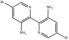 5,5'-dibromo-[2,2'-bipyridine]-3,3'-diamine Struktur