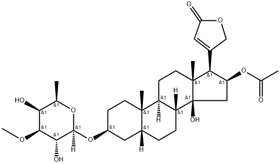 夹竹桃它罗苷,465-13-4,结构式