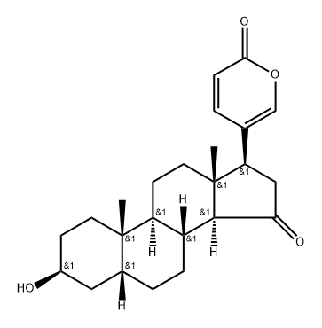 3β-Hydroxy-15-oxo-5β,14α-bufa-20,22-dienolide 结构式