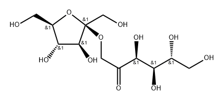 D-Fructose, 1-O-beta-D-fructofuranosyl- Struktur