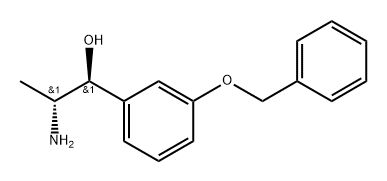 Benzenemethanol, α-(1-aminoethyl)-3-(phenylmethoxy)-, [S-(R*,S*)]- (9CI) Structure
