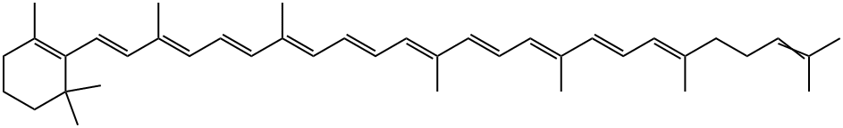 Γ-CAROTENE, 472-93-5, 结构式