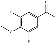 1-(3,5-Difluoro-4-(methylthio)phenyl)ethanone Structure
