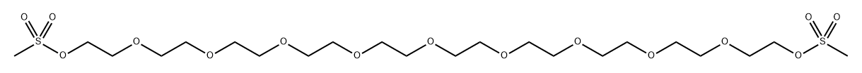 甲磺酸酯-十一聚乙二醇-甲磺酸酯 结构式