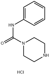N-苯基哌嗪-1-甲酰胺盐酸盐, 474711-91-6, 结构式