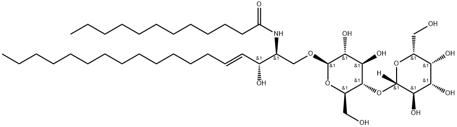 D-lactosyl--1,1' N-lauroyl-D-erythro-sphingosine Struktur