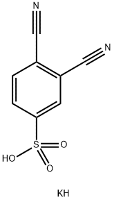 Potassium 3,4-dicyanobenzenesulfonate 结构式