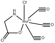 (OC-6-44)-Tricarbonylchloro(glycinato)ruthenium Structure