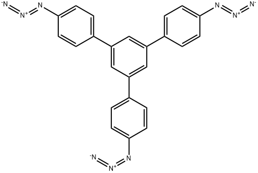 1,1':3',1''-Terphenyl, 4,4''-diazido-5'-(4-azidophenyl)- Struktur