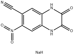 CNQX二ナトリウム塩 化学構造式