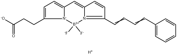 BODIPY 581/591 carboxylic acid Struktur