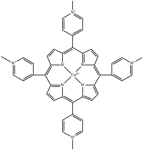 5,10,15,20-tetra (1-methyl-4-pyridyl) porphyrin copper Structure
