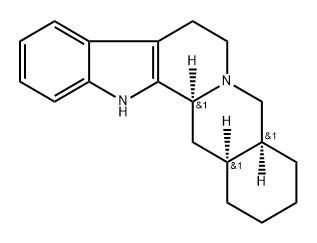 1,2,3,4,4aβ,5,7,8,13,13bβ,14,14aβ-ドデカヒドロベンゾ[g]インドロ[2,3-a]キノリジン 化学構造式