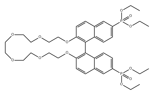 Tetraethyl 2,2-Pentaethylene glycol-1,1'-binaphthyl-6,6'-bisphosphonate Structure