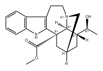 (4α,20S)-20-Hydroxyibogamine-18-carboxylic acid methyl ester Structure