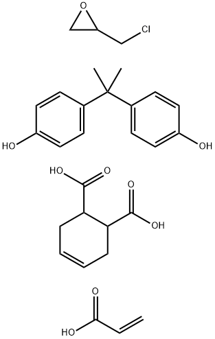 4,4′-(1-Methylethylidene)bisphenol polymer with (chloromethyl) oxirane, hydrogen 4-cyclohexene-1,2-dicarboxylate 2-propenoate Structure