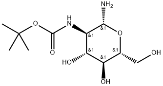 2N-BOC-氨基-2-脱氧 - B-D-吡喃葡糖胺, 494201-09-1, 结构式