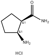 rel-(1R,2S)-2-Aminocyclopentanecarboxamide hydrochloride Structure