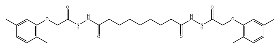 N'1,N'9-bis[(2,5-dimethylphenoxy)acetyl]nonanedihydrazide Structure