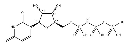 Uridine, 5'-?(P,?P',?P'',?P''-?tetrahydrogen imidotriphosphate) 化学構造式