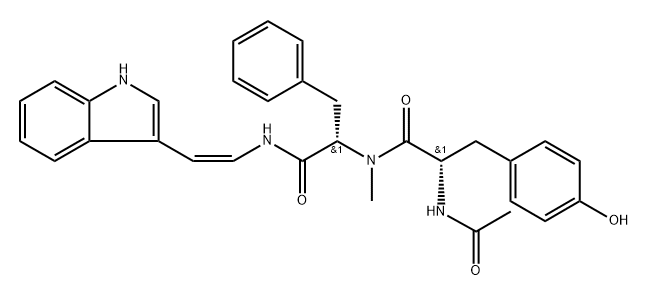 宫岛酰胺 B1, 497182-82-8, 结构式