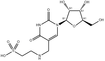 5-Taurinomethyluridine 化学構造式
