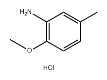 2-甲氧基-5-甲基苯胺盐酸盐 结构式