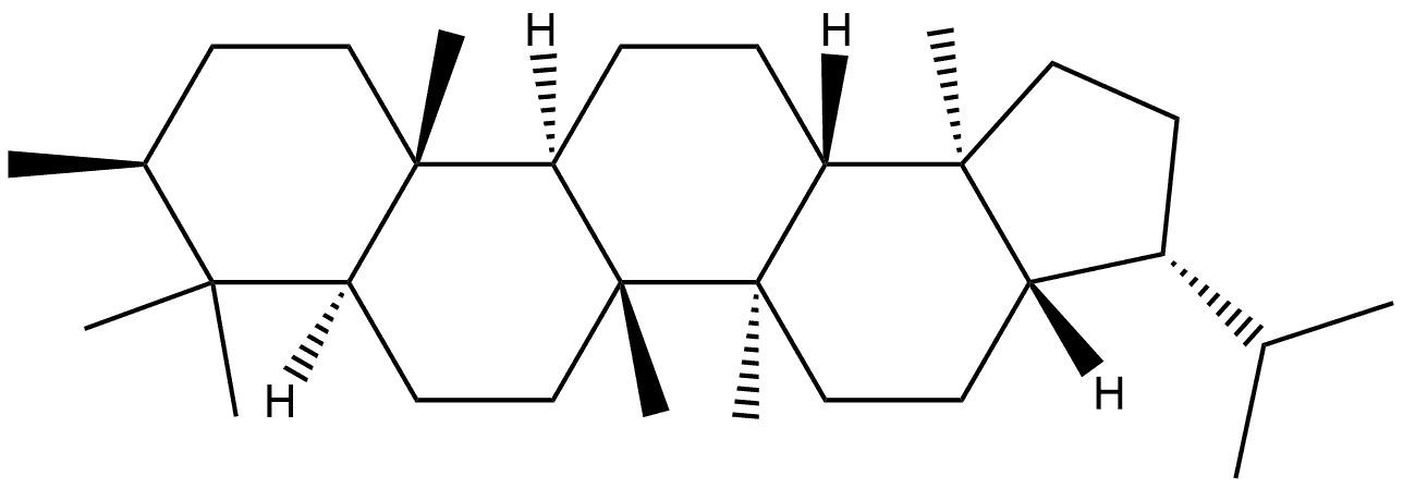 3Β,17Β(H),21(H)-3-METHYLHOPANE, 497938-80-4, 结构式