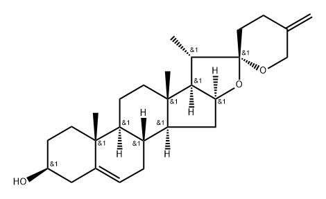 Spirosta-5,25(27)-dien-3-ol, (3β)- Structure