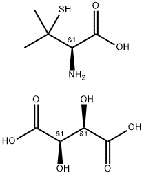 L-青霉胺酒石酸盐 结构式