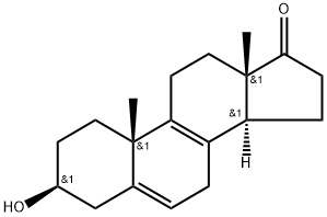 Androsta-5,8-dien-17-one, 3-hydroxy-, (3β)- (9CI) Structure