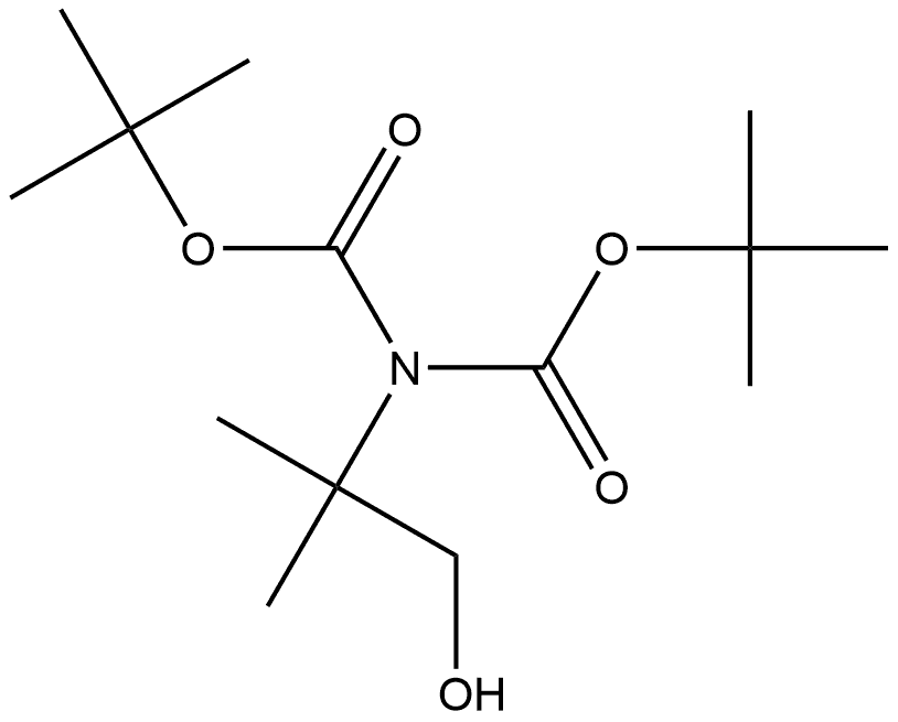Imidodicarbonic acid, 2-(2-hydroxy-1,1-dimethylethyl)-, 1,3-bis(1,1-dimethylethyl) ester Structure