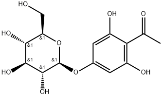 Phloracetophenone 4'-O-glucoside 化学構造式