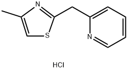 2-[(4-甲基-1,3-噻唑-2-基)甲基]吡啶二盐酸盐, 50310-70-8, 结构式