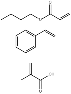 2-Methyl-2-propenoic acid polymer with butyl 2-propenoate and ethenylbenzene, sodium salt Struktur