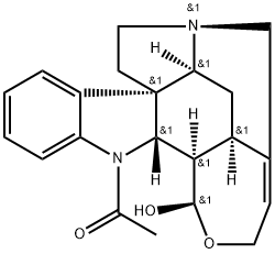(17R)-1-Acetyl-19,20-didehydro-17,18-epoxycuran-17-ol Struktur