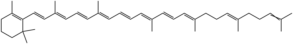 β,ψ-Carotene, 7',8'-dihydro- Structure